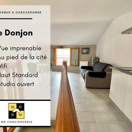 Le Donjon - Vue Cite Pied Cite Medievale Neuf Carcassonne Dış mekan fotoğraf